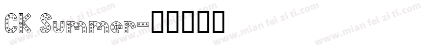 CK Summer字体转换
